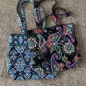 Lot of 2 Vera Bradley tote bags.